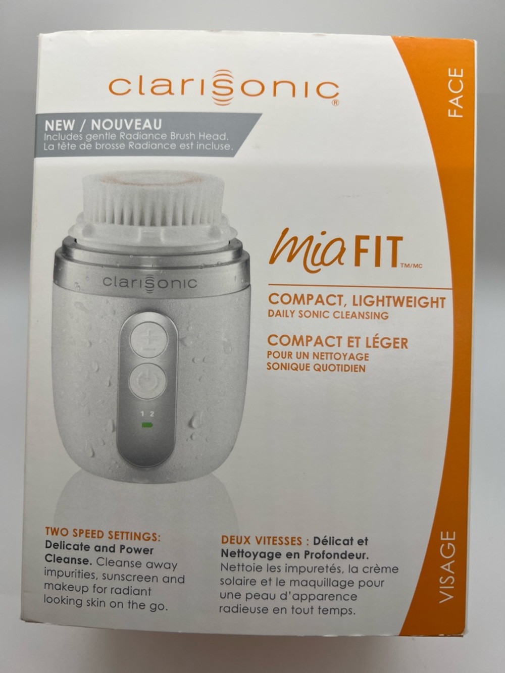 Clarisonic Mia FIT Facial Cleansing Device - White with Orange Accents
